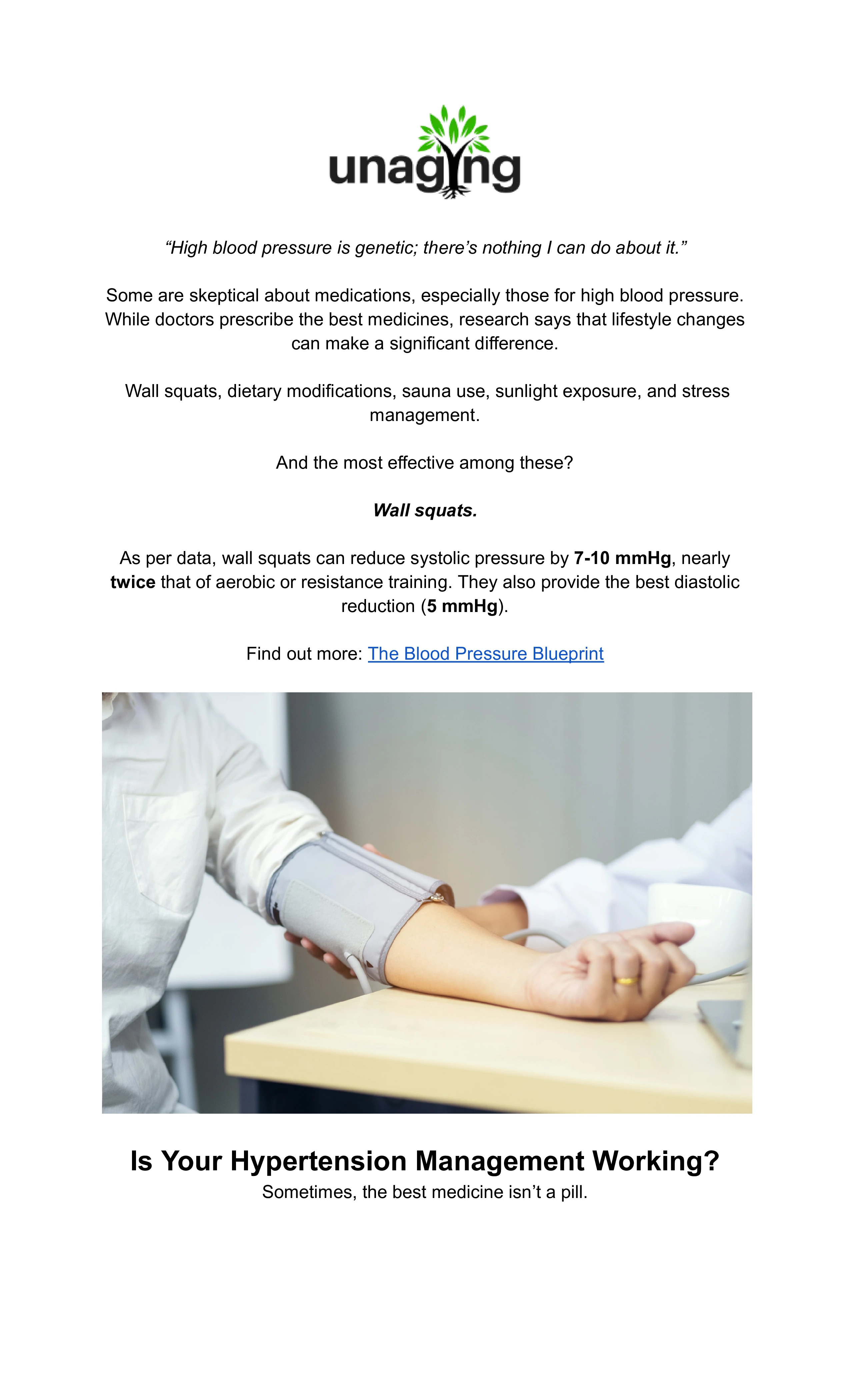The Blood Pressure Blueprint newsletter